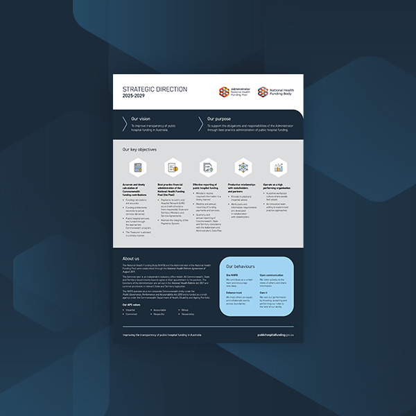 Strategic direction for the NHFB