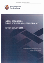 Public Interest Disclosure Policy cover Public Interest Disclosure Policy cover