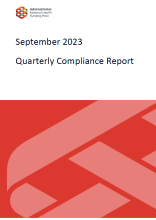 September 2023 Quarterly Compliance Report