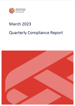 March 2023 Quarterly Compliance Report Cover