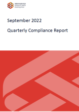 September 2022 Quarterly Compliance Report