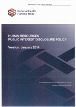 Public Interest Disclosure Policy cover